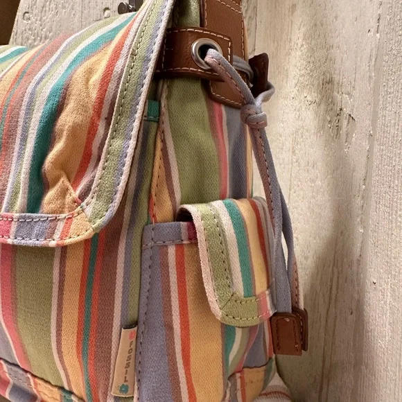 Fossil Pastel Striped Shoulder Bag - Picture 5 of 10
